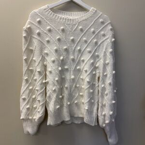 Sugarlips Cream Textured Women's Sweater